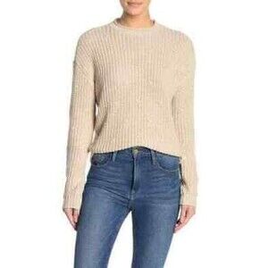 Abound Dolman Sweater Top XL Popcorn Details Rib Knit Ivory Dove NEW Tag B81